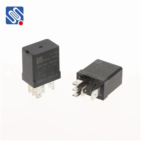 Meishuo Maa Relay 12 Volt Dc Mini 4pin 30 Amp 35a Change Over 5 Pin Car