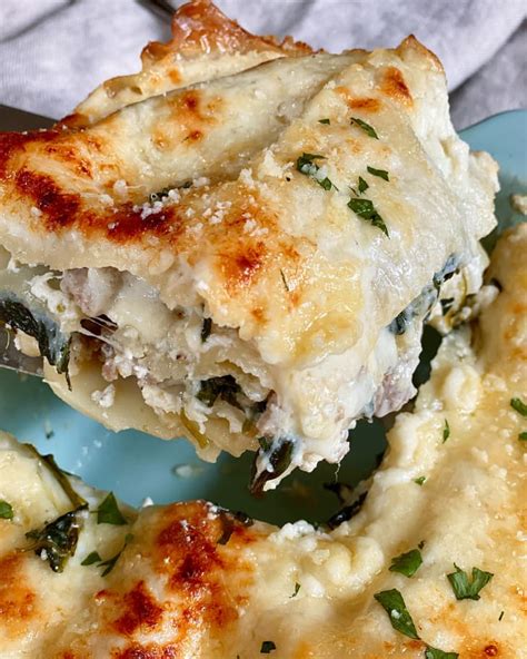 White Lasagna Recipe With Béchamel Italian Sausage And Spinach