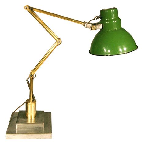 History of anglepoise desk lamps. 1930s Articulated Anglepoise Style Solid Brass Desk Lamp at 1stdibs