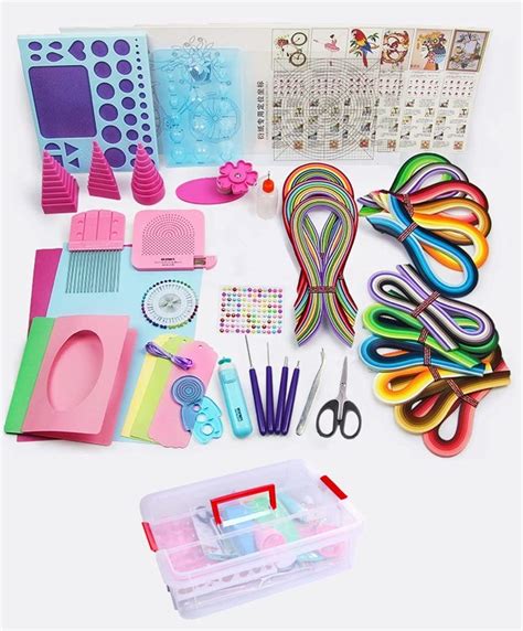 Fashion Frontier Woohome Quilling Supplies Paper Quilling Kits With 13