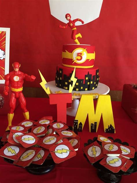 Flash Birthday Party Flash Birthday Cake Avenger