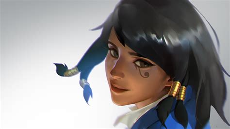 Wallpaper 1920x1080 Px Seni Digital Pharah Overwatch Video Game