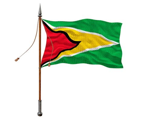 Premium Photo National Flag Of Guyana Background With Flag Of Guyana