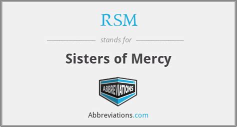 Rsm Sisters Of Mercy