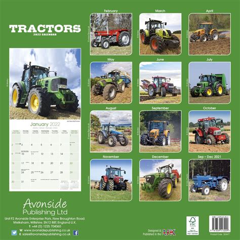 Tractors Calendar Vehicle Calendars Pet Prints Inc