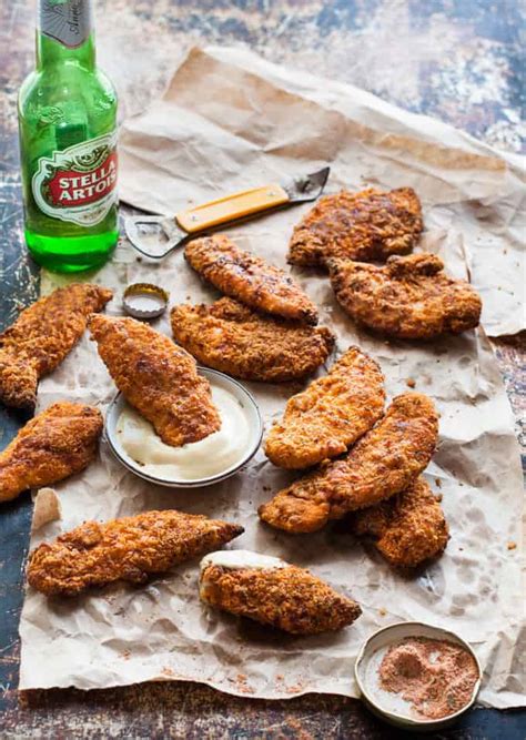 This is the best ever buttermilk fried chicken recipe! KFC Baked Oven Fried Chicken Tenders | RecipeTin Eats