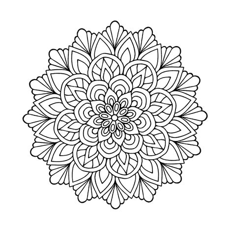 Paso flores para dibujar faciles. Flores Faciles Bonitas Mandalas Para Colorear