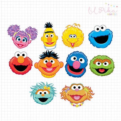 Sesame Street Printable Faces