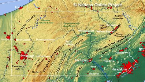 Topographic Map Appalachian Mountains Share Map