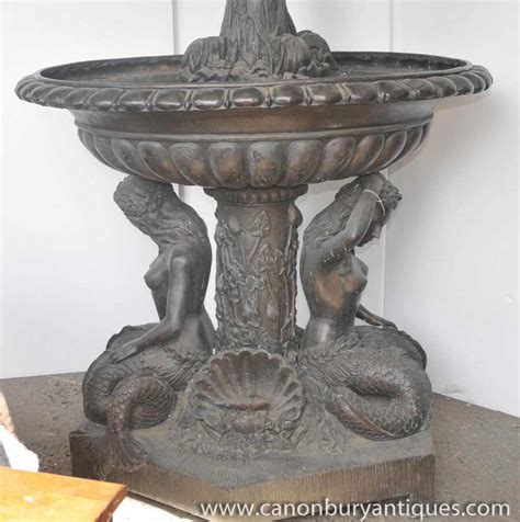 Xl Italian Bronze Mermaid Tiered Fountain Architectural Water Feature