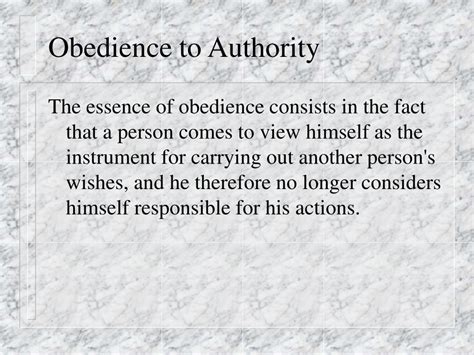 Ppt Obedience To Authority An Experiment By Stanley Milgram