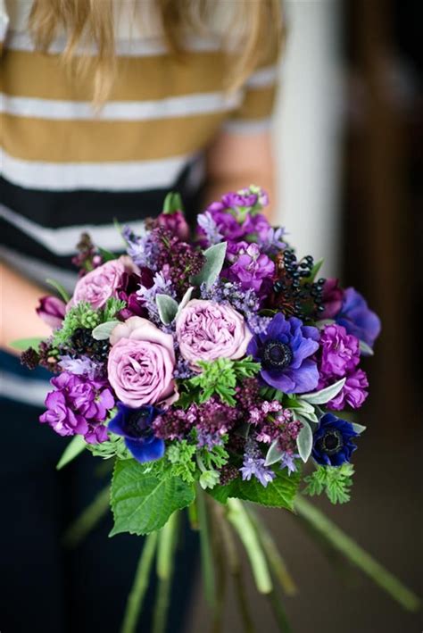 A Hand Tied Vintage Bridal Bouquet Recipe In Spring Purples Spring
