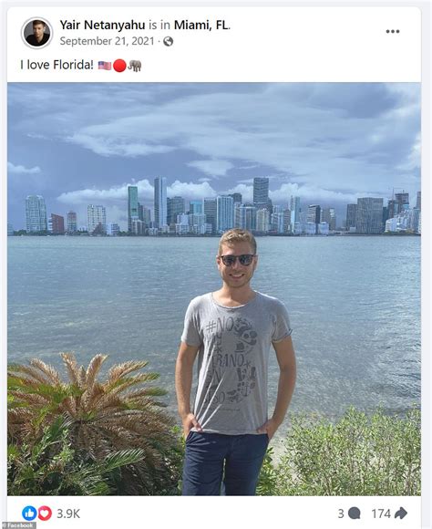 Yair Netanyahu Is Blasted For Staying In Miami As Reservists Fight War Daily Mail Online
