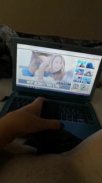 white girl watching interracial porn and masturbating xhamster