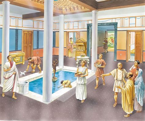 Guests Are Received In The Atrium Antichità Classica Impero Romano
