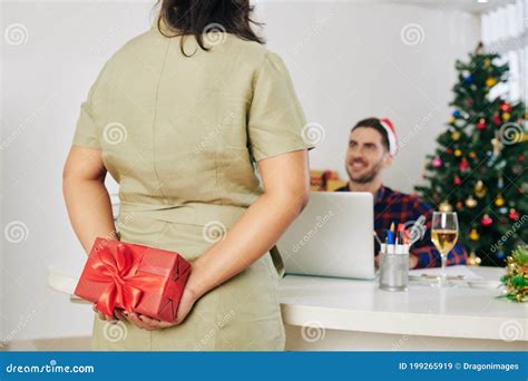 Christmas Surprise Stock Image Image Of Hiding Winter