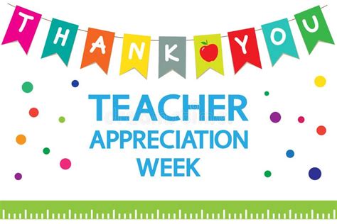 Teacher Appreciation Week Whiteboard Stock Vector Illustration Of