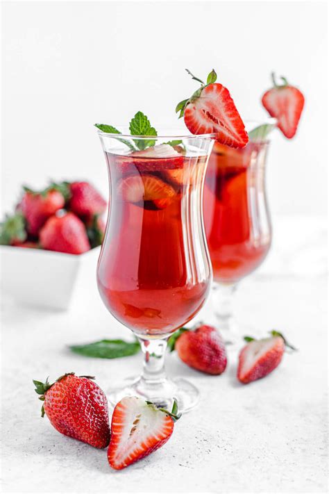 Strawberry Iced Tea Recipe Queenslee Appétit