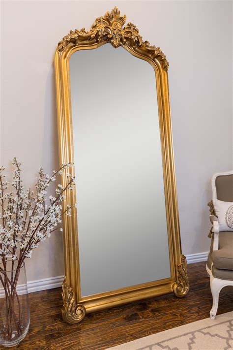 Large Gold Vintage Floor Mirror Flooring Ideas