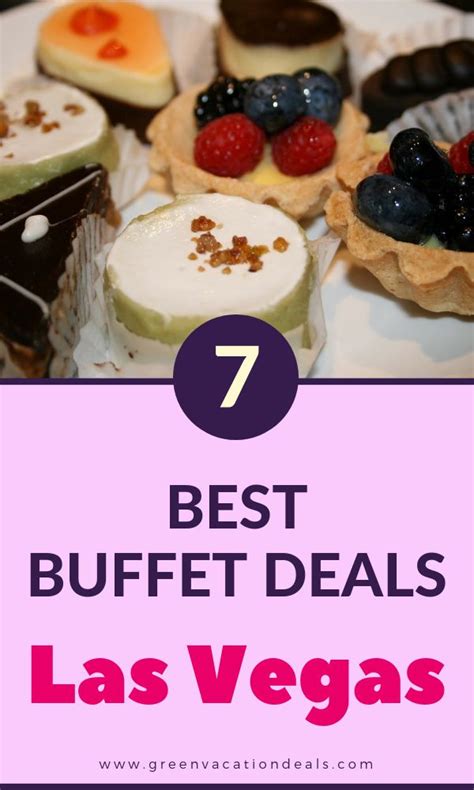 The 7 Best Buffets In Las Vegas With Text Overlay That Reads Seven Best