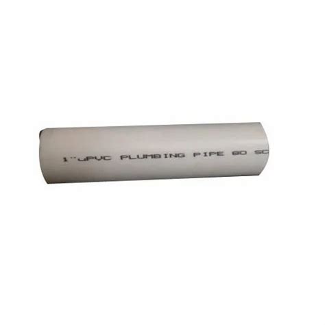 White Round Upvc Plumbing Pipe Length Of Pipe 6 M At Rs 95kilogram In Ghaziabad