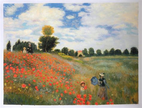 Field Of Poppies Argenteuil Claude Monet Paintings Claude Monet