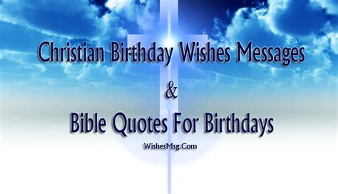 Christian Birthday Wishes Birthday Bible Quotes Wishesmsg