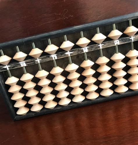 Vintage Sun Abacus Soroban Japanese Abacus Calculator Manual