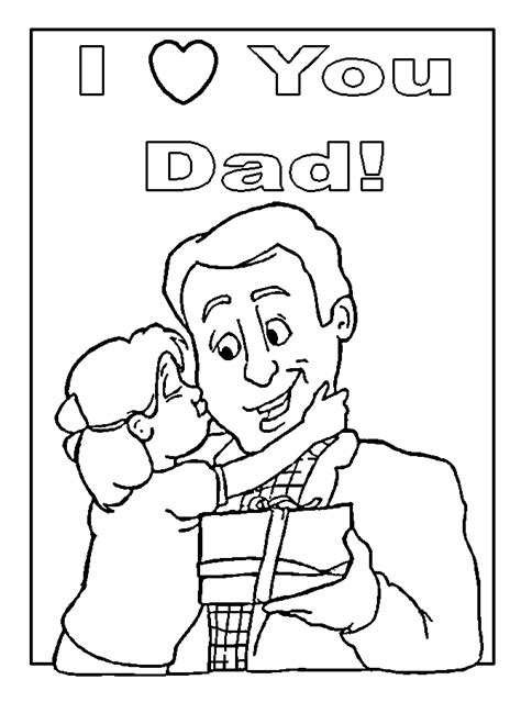 300x400 father's day card burst coloring page worksheets, free and father. Happy Father's Day Coloring Pages