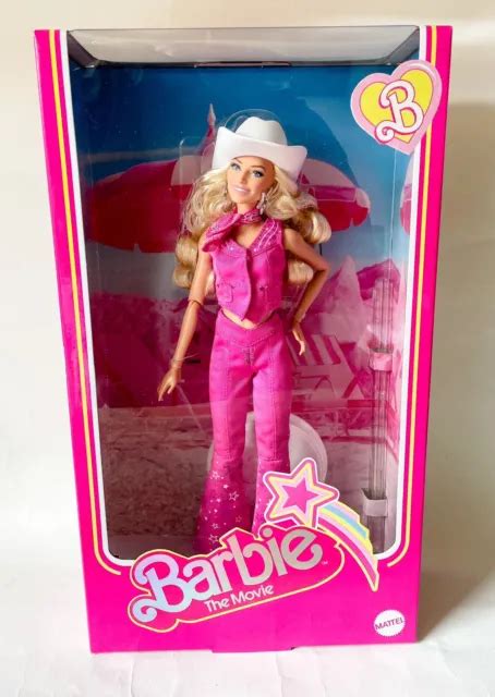 BARBIE THE MOVIE Doll Margot Robbie Barbie In Pink Western Outfit 109