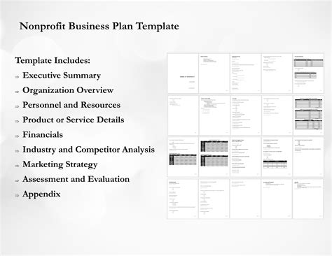 Editable Nonprofit Business Plan Template Printable Word Doc Etsy