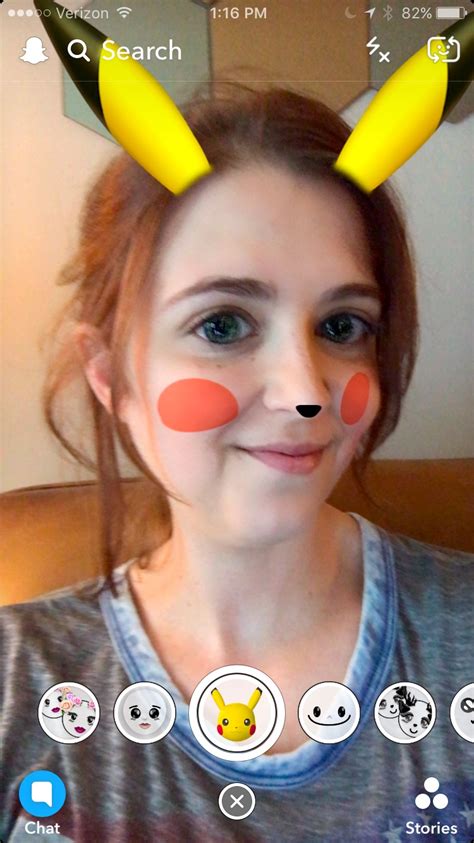 Snapchat opens right to the camera, so you can send a snap in seconds! Snapchat's new Pikachu lens will morph you into your ...