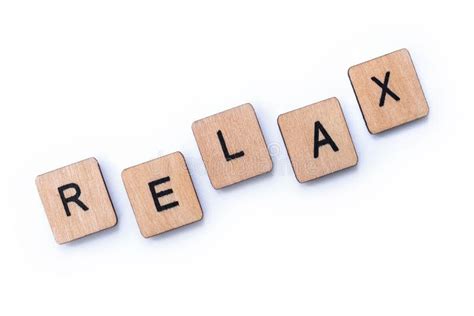 The Word RELAX Stock Photo Image Of Mind Breathe Destress