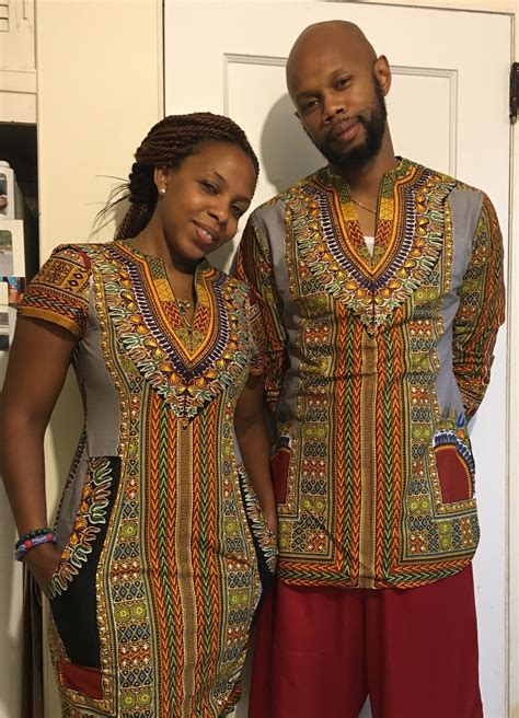 Matching Angelina Couples Outfit Dashiki Dress And Top African Wear African Clothing