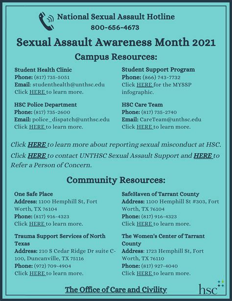 Sexual Assault Awareness Month Office Of Care And Civility