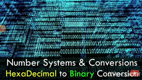 Hexadecimal To Binary Conversions Youtube