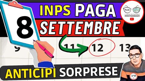 Inps Paga Settembre Ufficiale Date Anticipi Assegno Unico Rdc Naspi