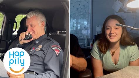 daughter surprises retiring police officer dad on final sign off call youtube