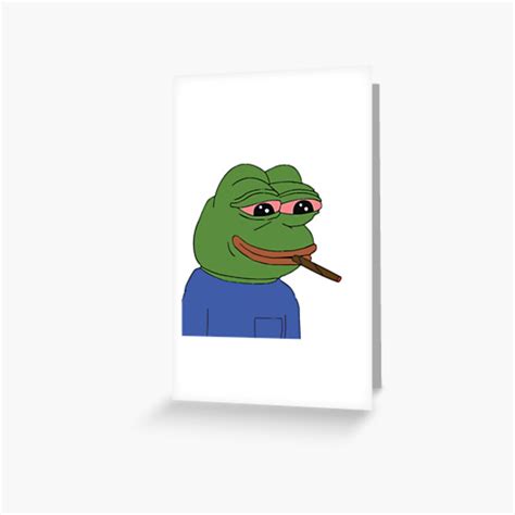 Pepega Twitch Emote Greeting Card For Sale By Renukabrc Redbubble