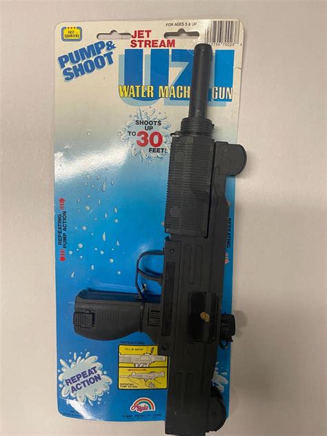 Agglo Uzi Water Machine Gun Vintage New In Package Vintage Ebay