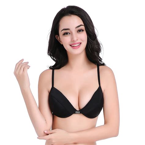 Buy Sexy Women Solid Push Up Bikini Top Bra Swimwear Padded Underwire Support