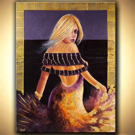 Painting For Sale Woman Figure Painting Gold Heavy