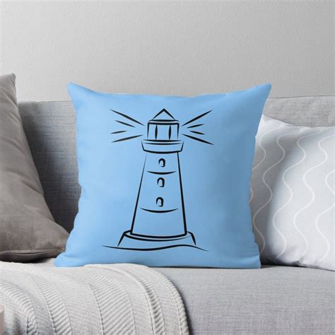 Lighthouse Throw Pillow By Myhome68 Throw Pillows Pillows Printed