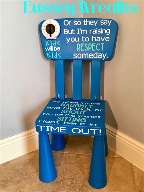 Gender Neutral Time Out Chair Ready To Ship With Images Time Out Chair Time Out Toddler