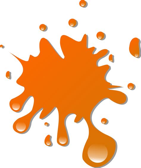 Orange Paint Splatter Magiweb