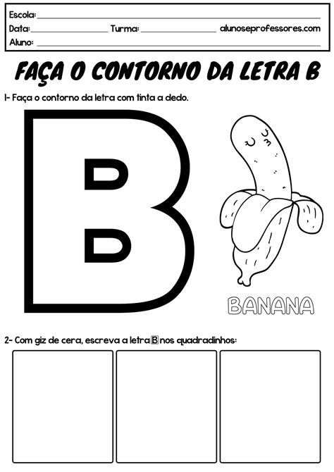 Letra B Educacao Infantil Modisedu