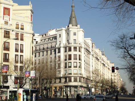 Madrid Calle De Alcalá Esquina Con Calle Del Conde De Peñalver