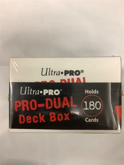Ultra Pro Pro Dual Deck Box White Holds 180 Sleeved Cards Two