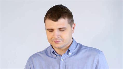 Medium Shot Of Confident Amputee Man In Shirt Standing Isolated On Grey