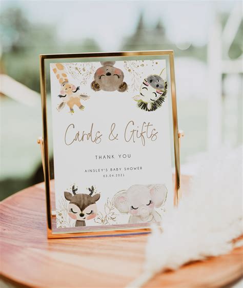 Cute Baby Animals Cards And Ts Sign Template Animal Baby Etsy